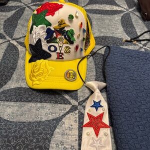 Eastern Star trucker hat & tie